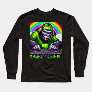 Celebrate St. Patrick's Day in style with this Bigfoot graphic design Long Sleeve T-Shirt